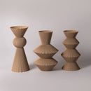 Trio Vasos Geométrico Filetados