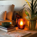 Luminária Colmeia Marrom